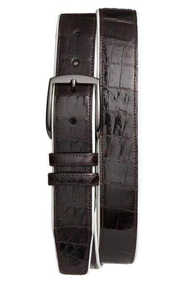 Men's Mezlan 'saratoga' Genuine Crocodile Leather Belt