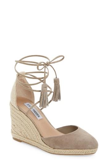 Women's Steve Madden Bestow Wraparound Wedge .5 M - Brown