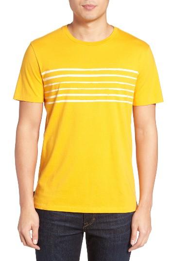 Men's Jack Spade Stripe Print T-shirt - Yellow