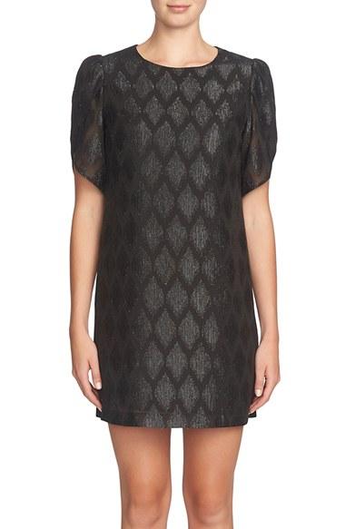 Women's Cynthia Steffe Sunday Metallic Shift Dress