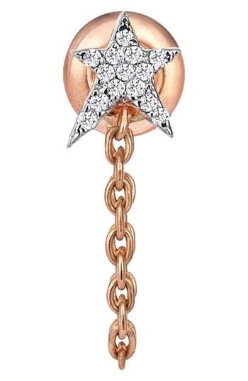Women's Kismet By Milka Struck Star Diamond Chain Earring