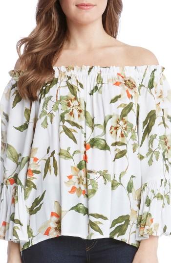 Women's Karen Kane Print Convertible Off The Shoulder Top