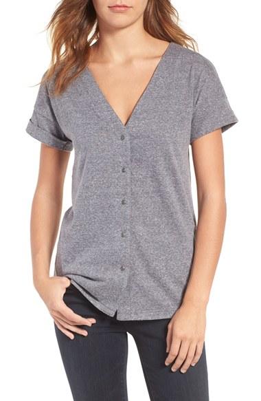 Women's Treasure & Bond Button Front Tee