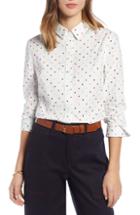 Petite Women's 1901 Print Shirt, Size P - Ivory