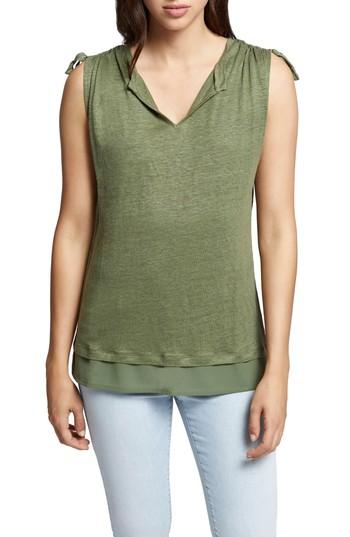 Women's Sanctuary Nora Tiered Hem Top - Green