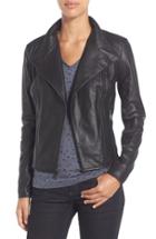 Women's Marc New York By Andrew Marc 'felix' Stand Collar Leather Jacket