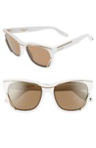 Women's Givenchy 56mm Cat Eye Sunglasses - White