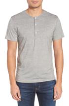Men's Mizzen+main Slim Fit Short Sleeve Performance Henley T-shirt - Grey