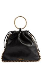 Balmain Leather Bracelet Backpack - Black