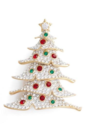 Women's Nadri Jolly Christmas Tree Pin