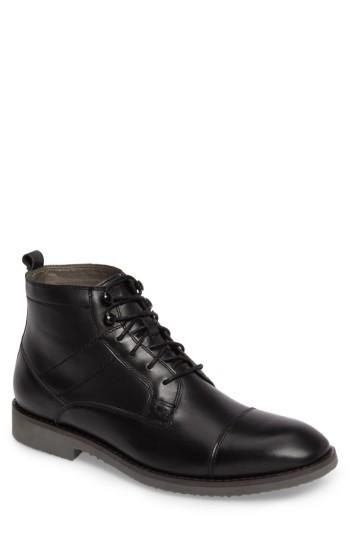 Men's English Laundry Ensor Cap Toe Boot M - Black