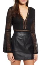 Women's Maggy London Crepe Cold Shoulder Jumpsuit