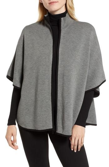 Women's Anne Klein Cape Cardigan - Grey