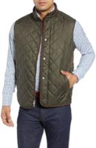 Men's Peter Millar Essex Quilted Vest, Size - Metallic