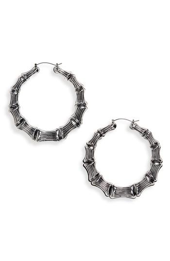 Women's Kitsch Bamboo Hoop Earrings
