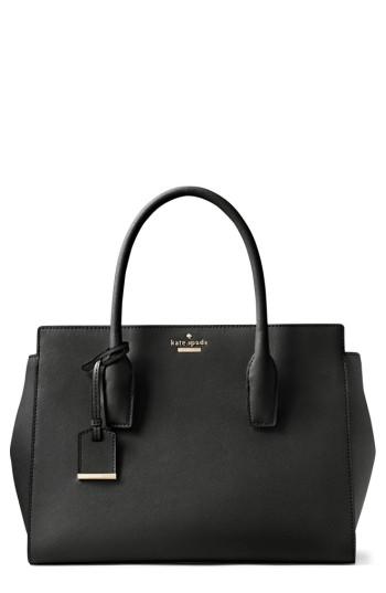 Kate Spade New York Make It Mine - Candace Leather Satchel - Black