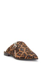 Women's 1.state Felid Genuine Calf Hair Zip Mule .5 M - Brown