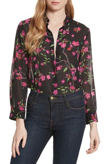 Women's Alice + Olivia Eloise Mandarin Collar Blouse