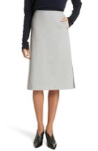 Women's Tibi Bond Stretch Knit A-line Skirt - Grey