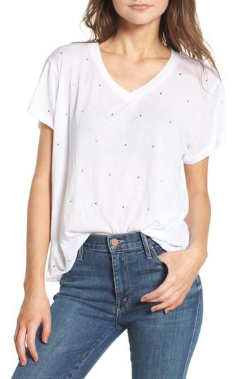 Women's Wildfox Glitz Embellished Tee - White