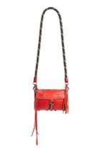 Rebecca Minkoff Mini Mac Leather Crossbody Bag - Red