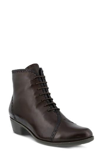 Women's Spring Step Jaru Lace-up Bootie .5-6us / 36eu - Brown