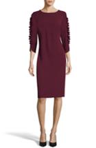 Women's Eci Ruffle Sleeve Sheath Dress - Burgundy