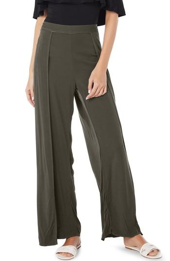 Women's Michael Stars Rylie Wide Leg Tulip Pants - Green