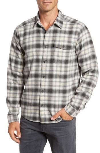 Men's Patagonia Regular Fit Organic Cotton Flannel Shirt - Grey