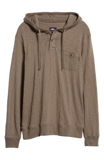 Men's O'neill Stinson Hooded Long Sleeve Henley - Green