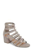 Women's Steve Madden Mania Studded Cage Sandal M - Grey