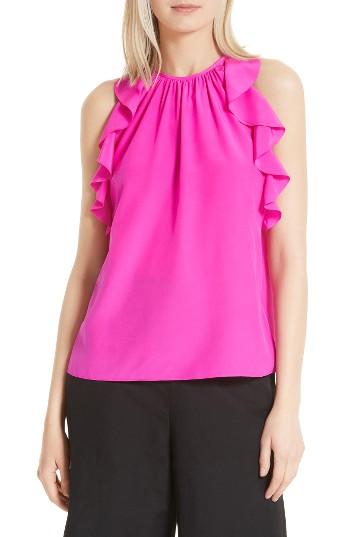 Women's Kate Spade New York Ruffle Silk Top