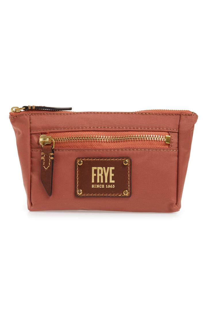 Frye Ivy Nylon Cosmetics Bag, Size - Dusty Rose