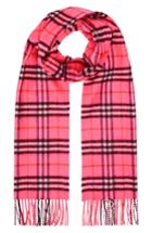 Women's Burberry Vintage Check Cashmere Scarf, Size - Pink