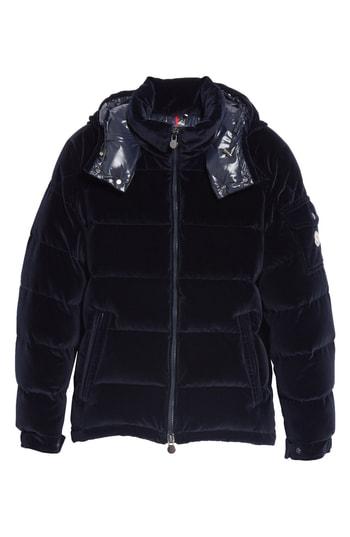 Men's Moncler May Velvet Down Jacket