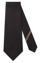 Men's Gucci Fedra Silk Jacquard Tie, Size - Black