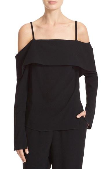 Women's Tibi V-back Off The Shoulder Top