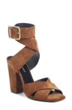 Women's Saint Laurent Jodie Ankle Wrap Sandal Us / 35eu - Brown