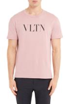 Men's Valentino Vltn Logo T-shirt, Size - Pink