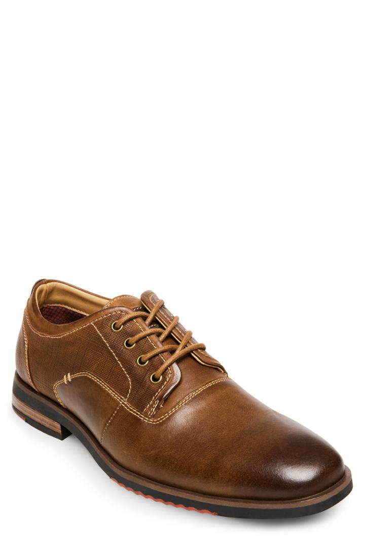 Men's Steve Madden Mallet Textured Derby .5 M - Brown