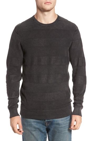 Men's 1901 Sunfaded Stripe Sweater - Black