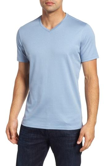 Men's Robert Barakett Georgia Regular Fit V-neck T-shirt, Size - Blue