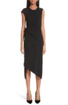 Women's Badgley Mischka Platinum Embroidered Belted Gown