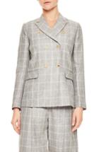 Women's Sandro Gris Double Breasted Jacket Us / 38 Fr - Grey