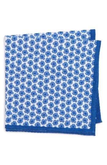 Men's Calibrate Tossed Flower Cotton Pocket Square