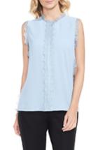 Women's Vince Camuto Lace Trim Sleeveless Blouse