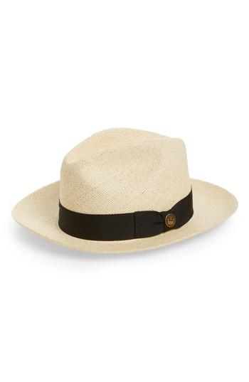 Men's Goorin Brothers Puerto Lopez Straw Fedora - Brown