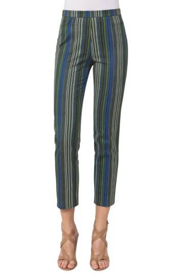 Women's Akris Punto Franca Paracas Stripe Pants - Black