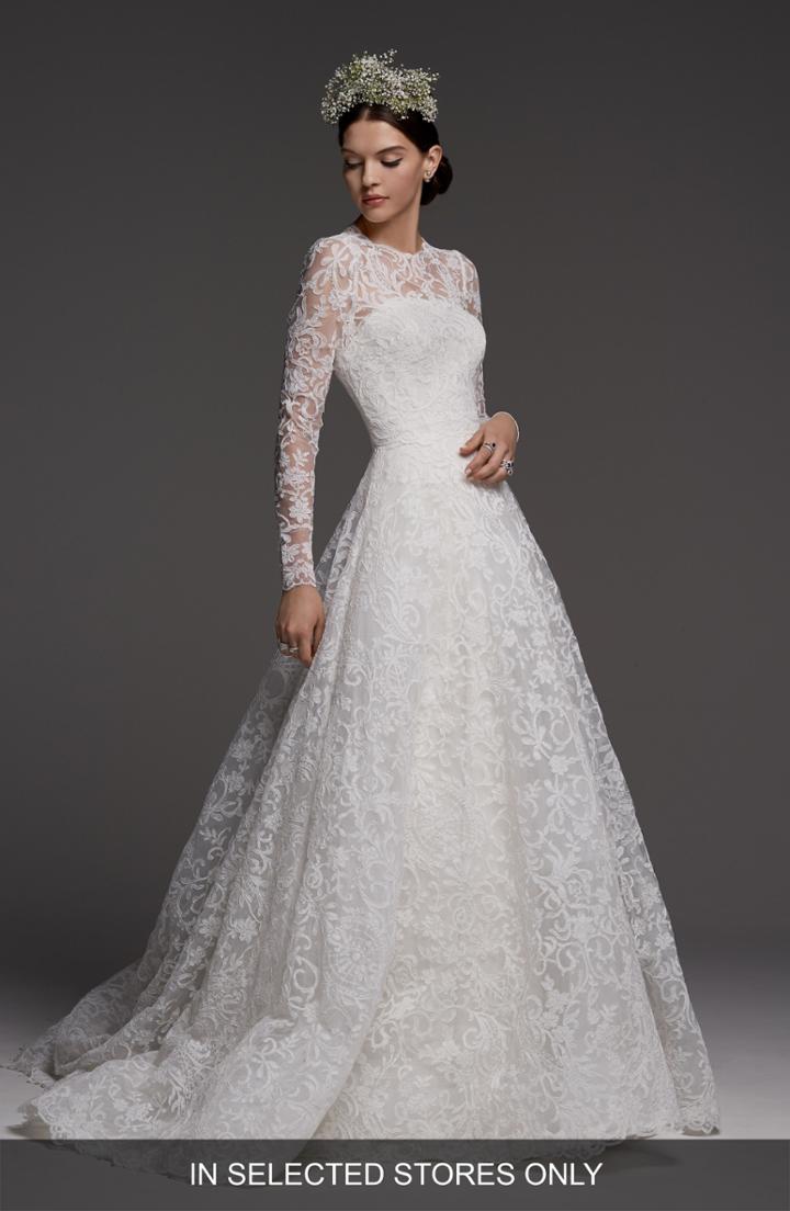 Women's Monique Lhuillier Sawyer Guipure Lace Moto Jacket