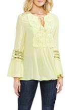 Women's Vince Camuto Ruffle Inset Peasant Blouse